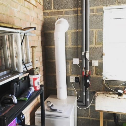 Boiler in garage
