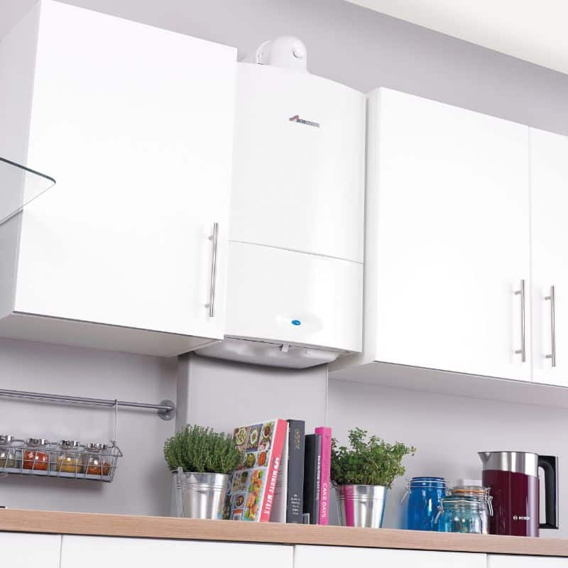 Boiler in kitchen